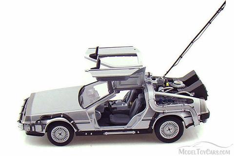 Delorean auto de volver al futuro welly escala 1/24 metal abre puertas de coleccion en  Mil y un juguetes