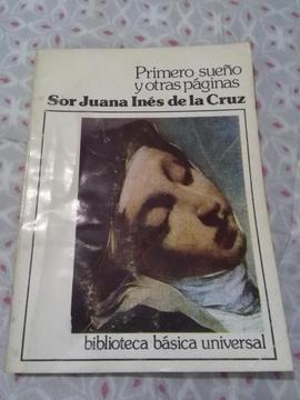 PRIMERO SUEÑO Y OTRAS PAGINAS . SOR JUANA INES DE LA CRUZ . LIBRO POESIA