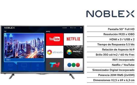 Televisor Noblex 50 PULGADAS Led SMART Full Hd NUEVO