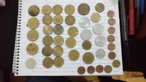 Lote de 43 monedas argentinas