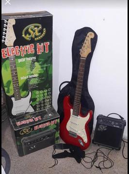 Guitarra Sx, Amplificador + Accesorios !