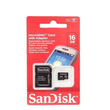 Micro Sd Sandisk Clase 4 16gb Original P/ Tablet Parlantes celular