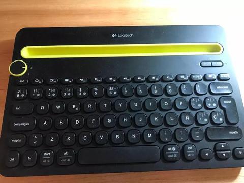 teclado español Logitech K480 tiene Ñ podes usarlo con IPHONE ANDROID Y WINDOWS A LA VEZ