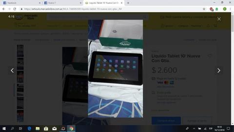 Liquido Tablet 10' Nueva Con Gtia