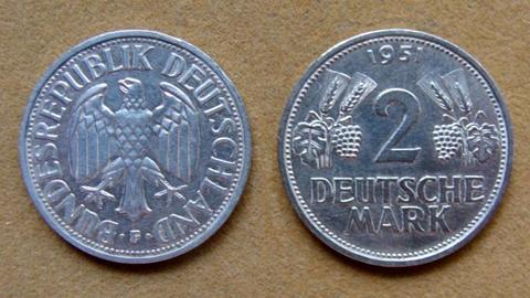 Moneda de 2 marcos Alemania Federal 1951