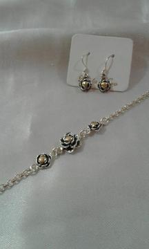 Conjunto Rositas de Plata