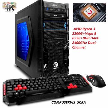 PC Gamer AMD Ryzen 3 2200G 4/4 CoreRX Vega 8 1TB 8GB DDR4 2400Mhz Sentey