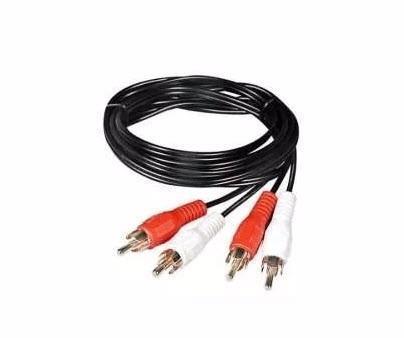 Cable audio Blanco y Rojo 2 Rca a 2 Rca