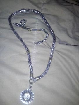 Vendo Cadena Gruesa Y Pulsera de Plata Y