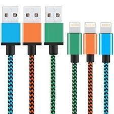 Cable Lightning Usb Reforzado Tipo Cordón Mallado